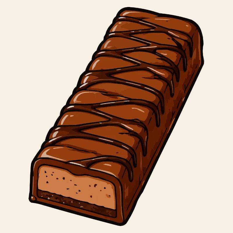 Chocolate Bar with Zigzag Glaze