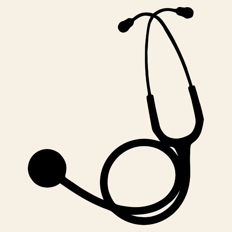 Noir du stéthoscope