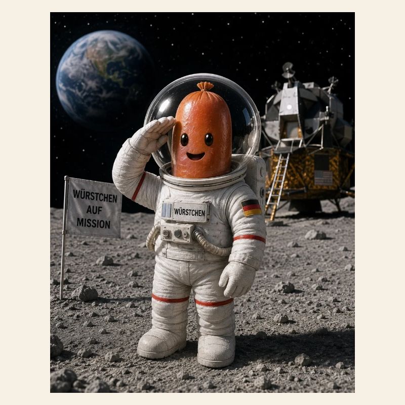 Astronaut Würstchen 2