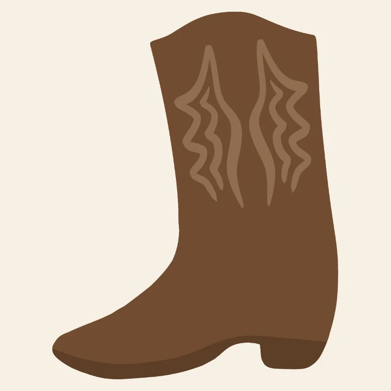 Western Boot Stitch Art