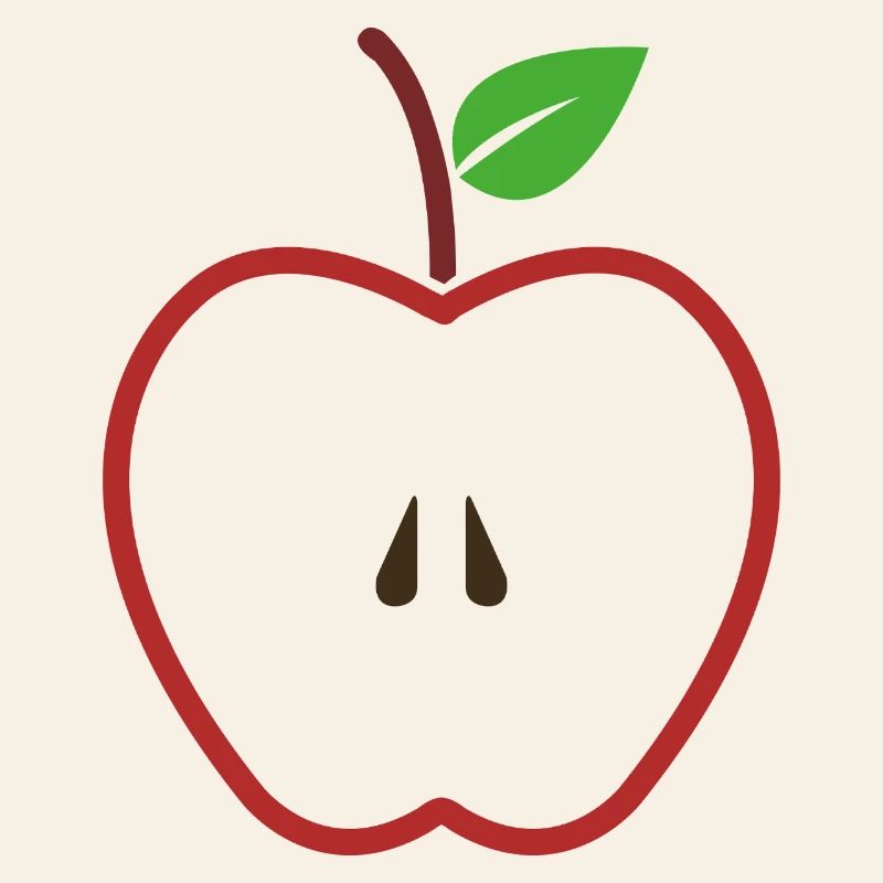 Pomme coupée