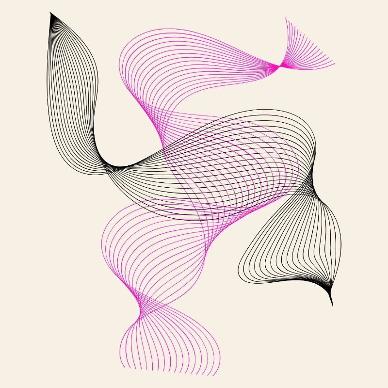 Neonspirale Pink Abstrakt