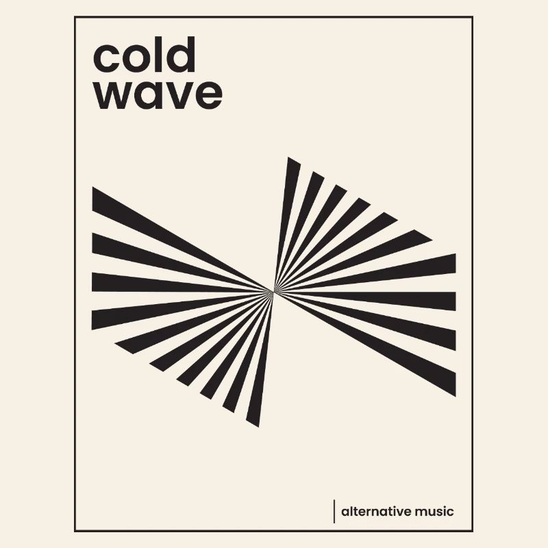 Conception d’affiche de musique Cold Wave