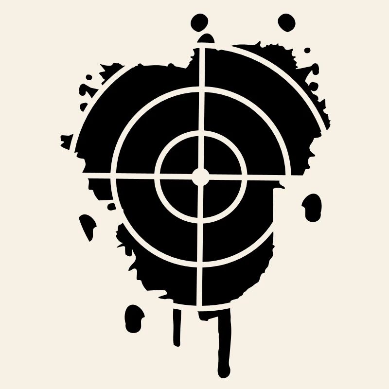Une cible comme un graffiti