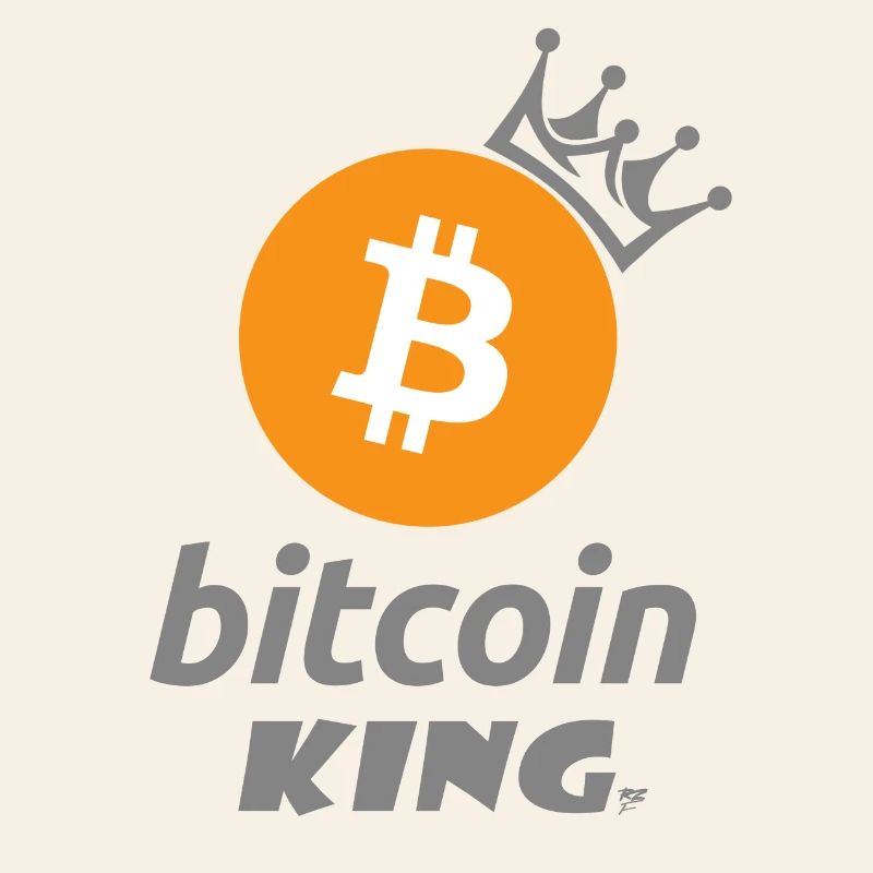 Bitcoin King Crown Logo Tee
