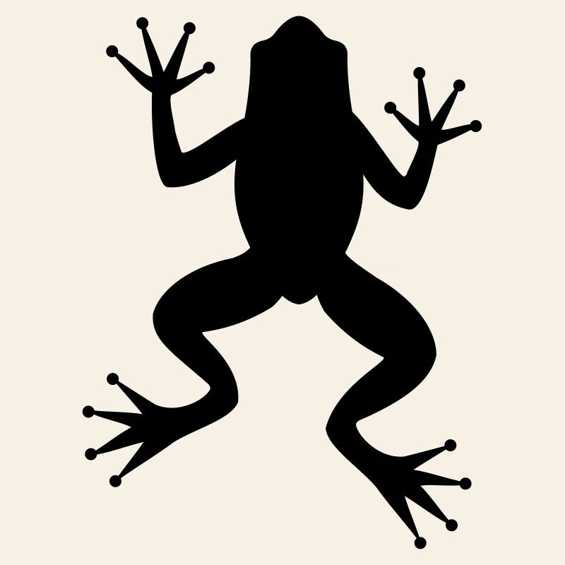 Frog toad tree frog silhouette