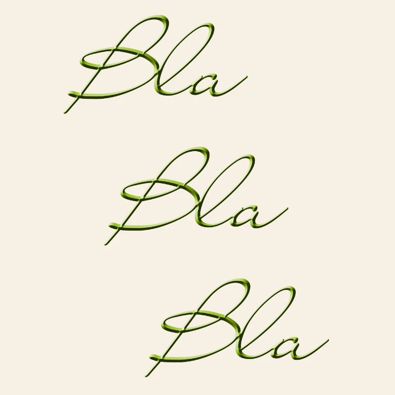 Bla Bla Triple Green Script