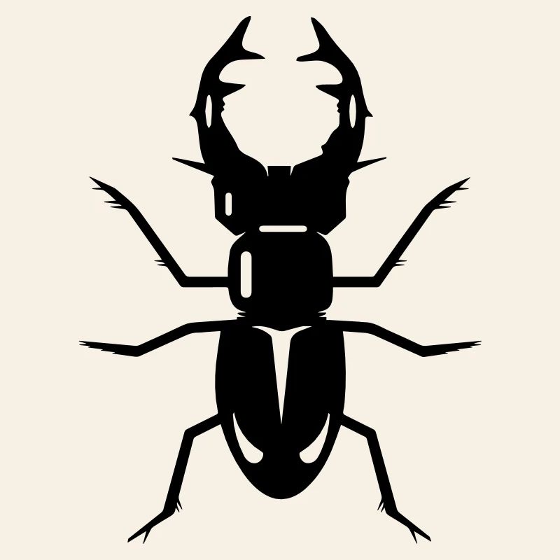 A stag beetle