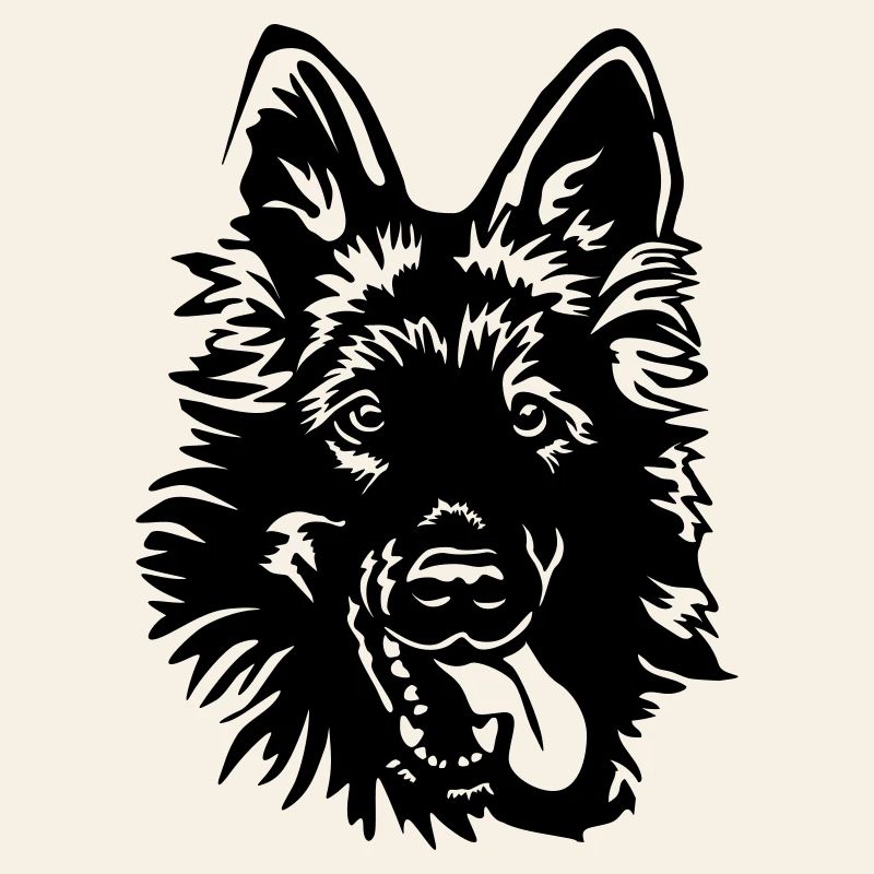 German Shepherd Head