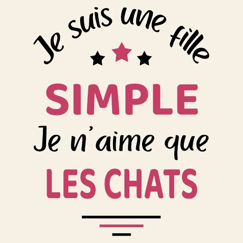 Fille simple chat humour chat