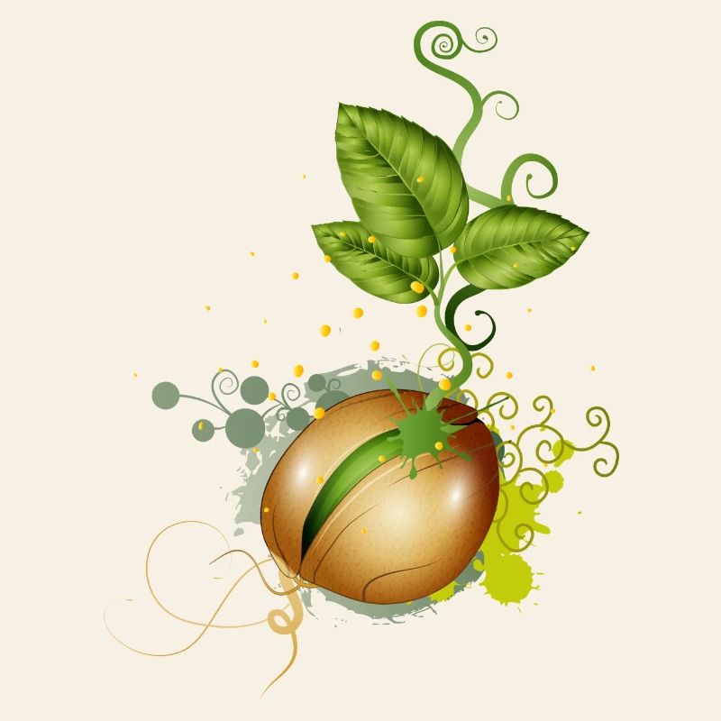 tender germinates in the soil