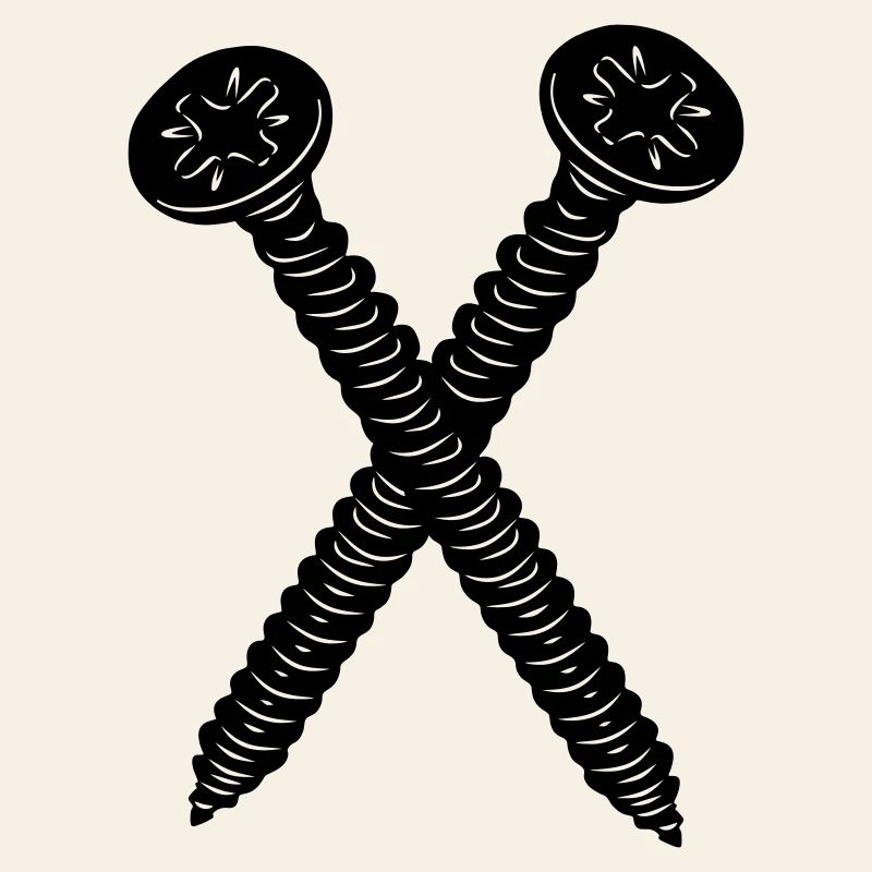 Two screws crossed