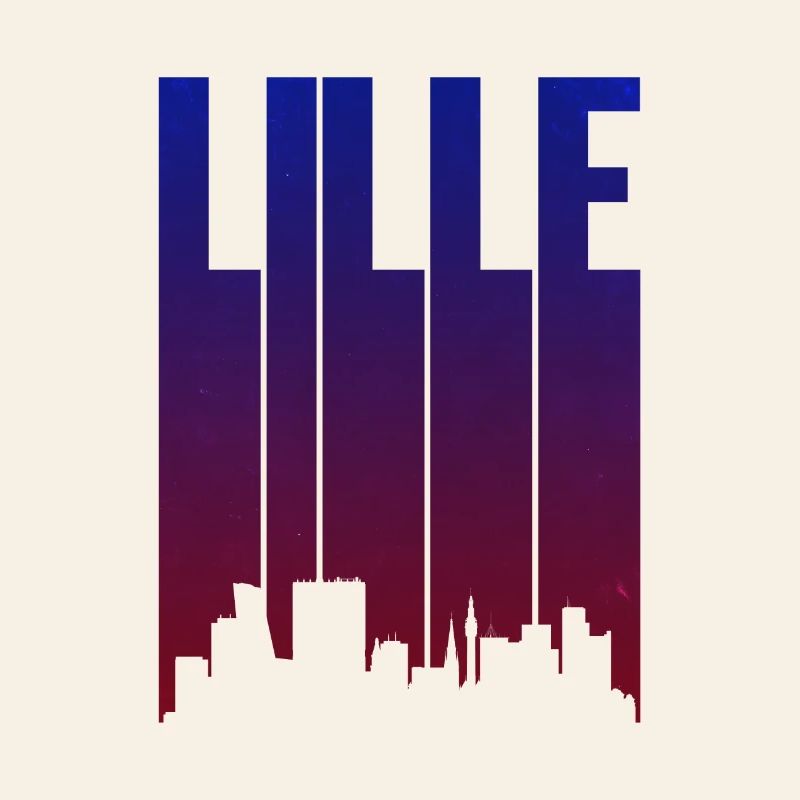 Lille Skyline Gradient