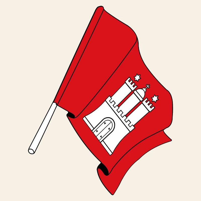 Drapeau Hambourg