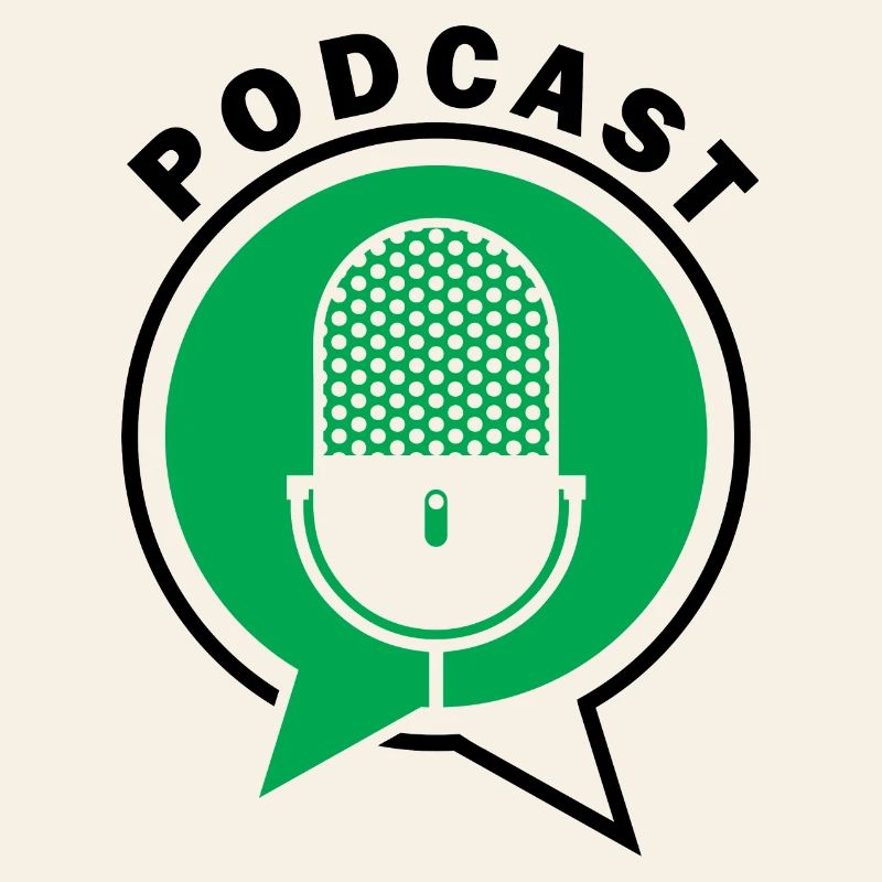Podcast Microphone Speech Bubbles