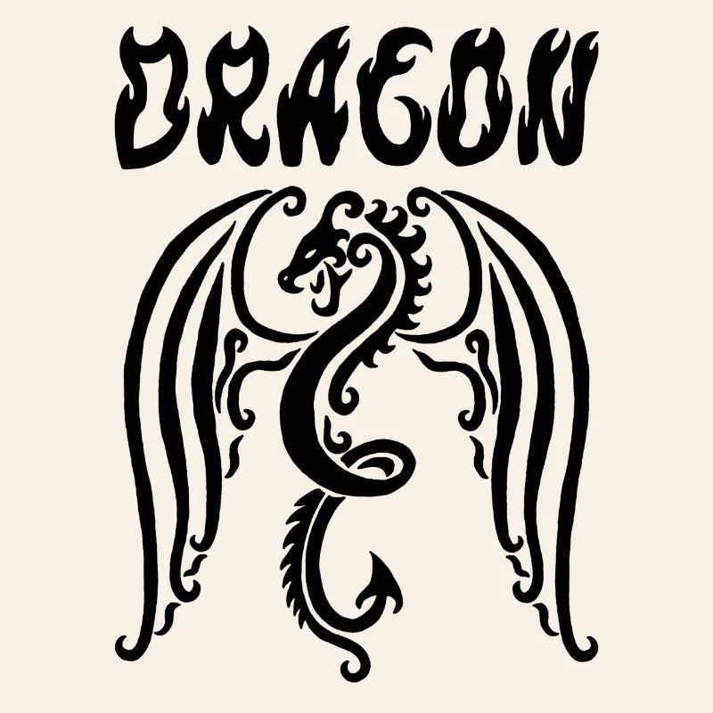 Schwarzer Drache