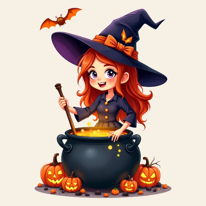 LANCEMENT DE SORTS SORCIÈRE HALLOWEEN