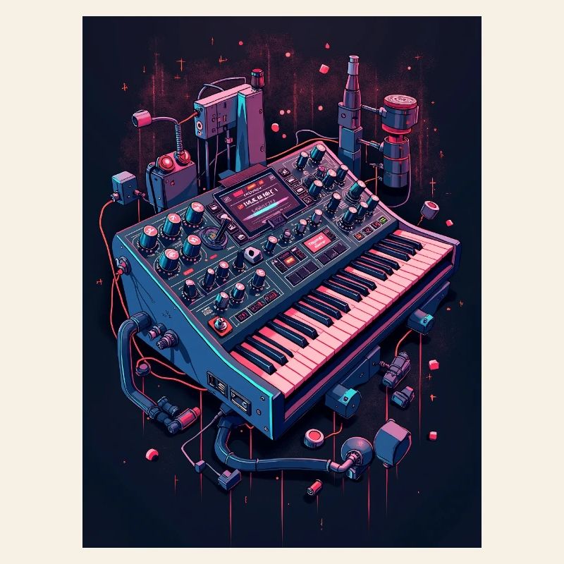 Futuristic Analog Synthesizer