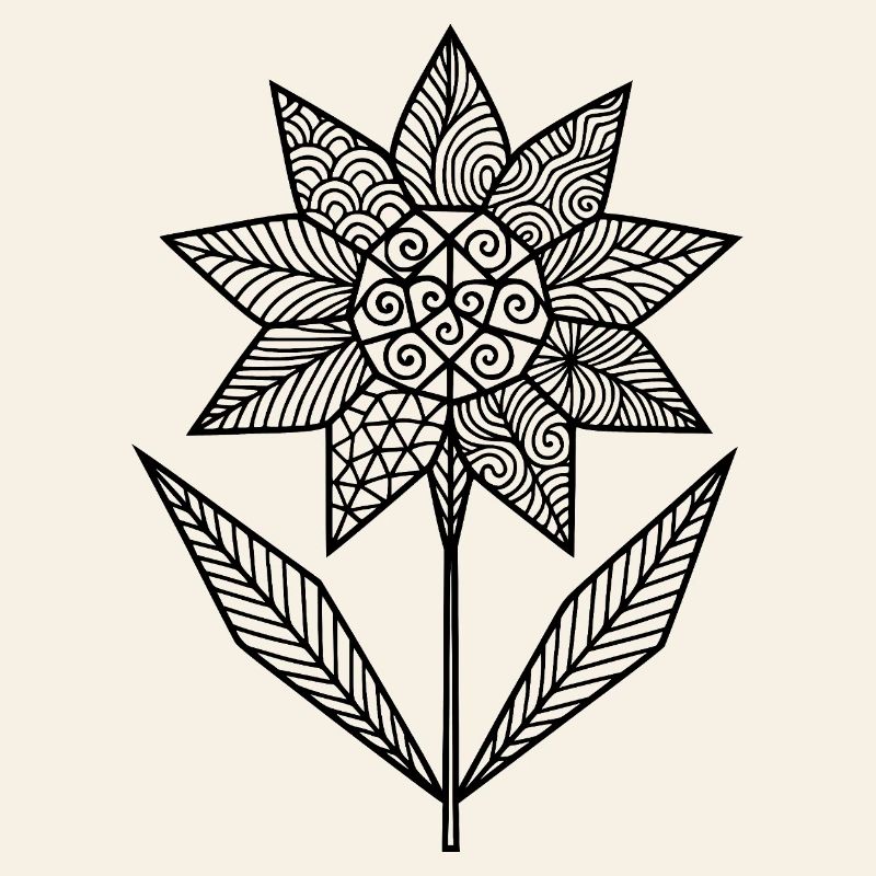 Patterned floral graphic