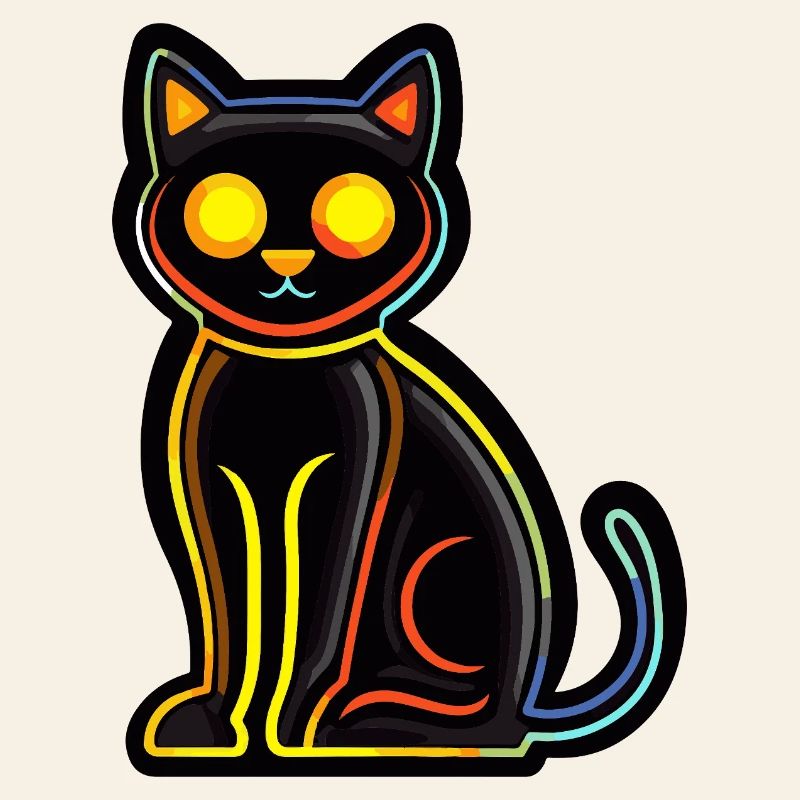 Katze Halloween Comic Kater