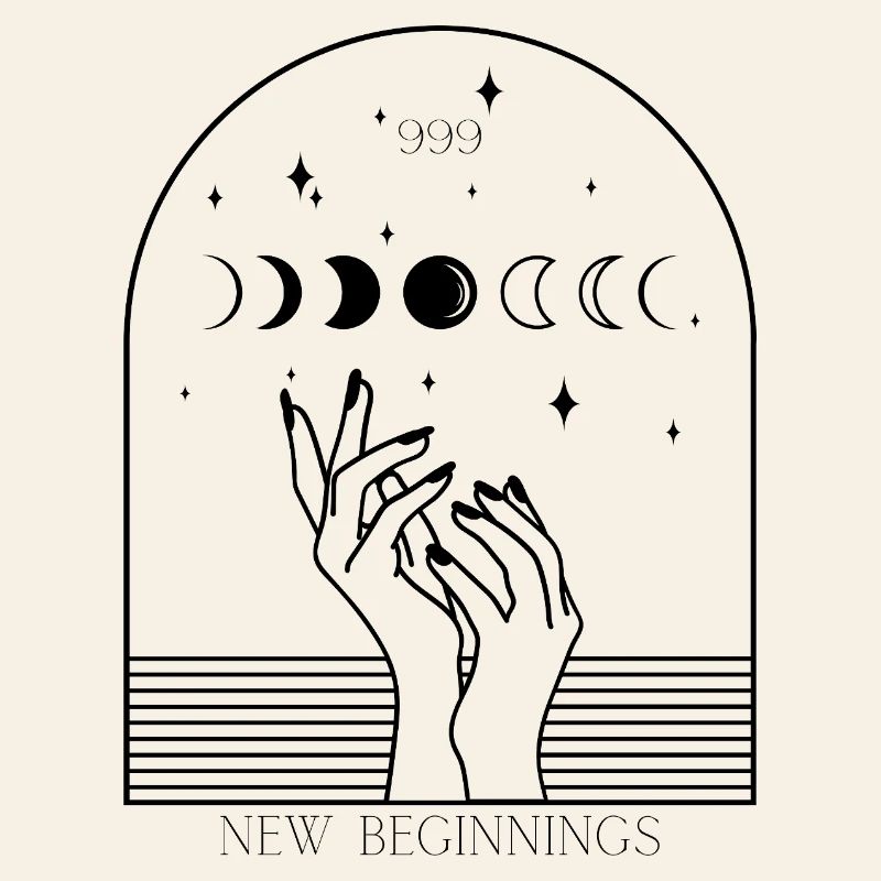 999 Fine Line Hands & Moons – New Beginnings