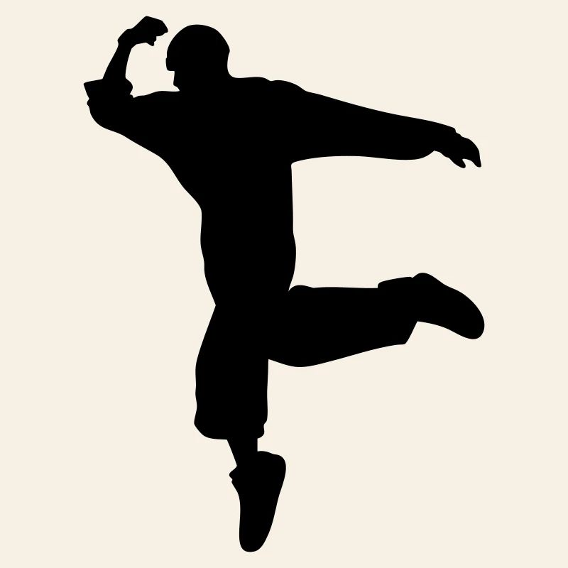 B-Boy Silhouette – Breakdance Move