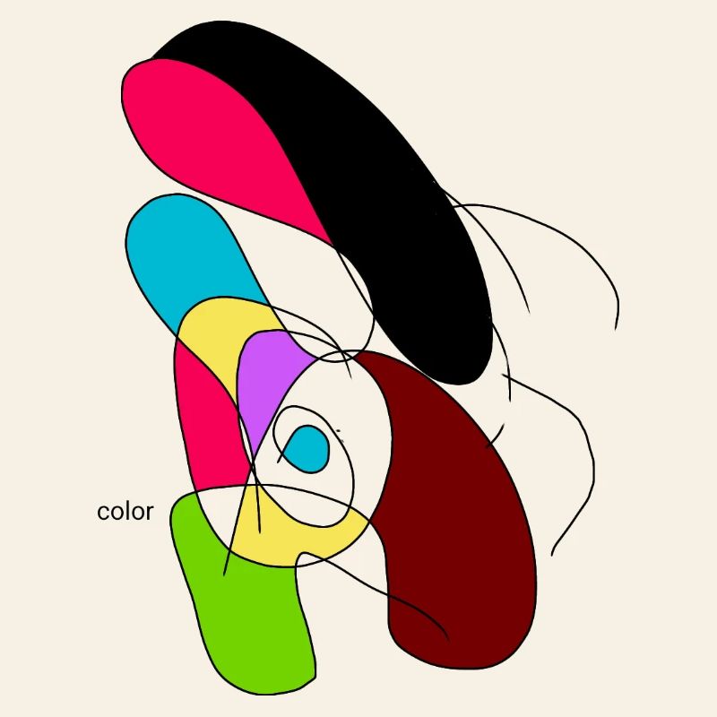 Bunter Abstract Papagei