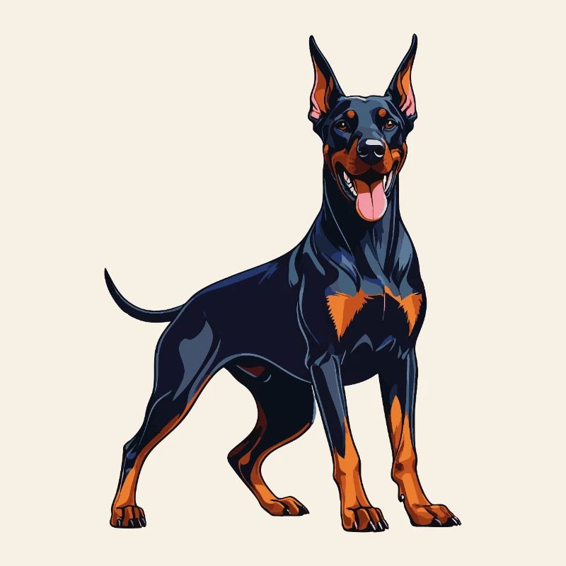 Strong Doberman – Expressive Dobie Design