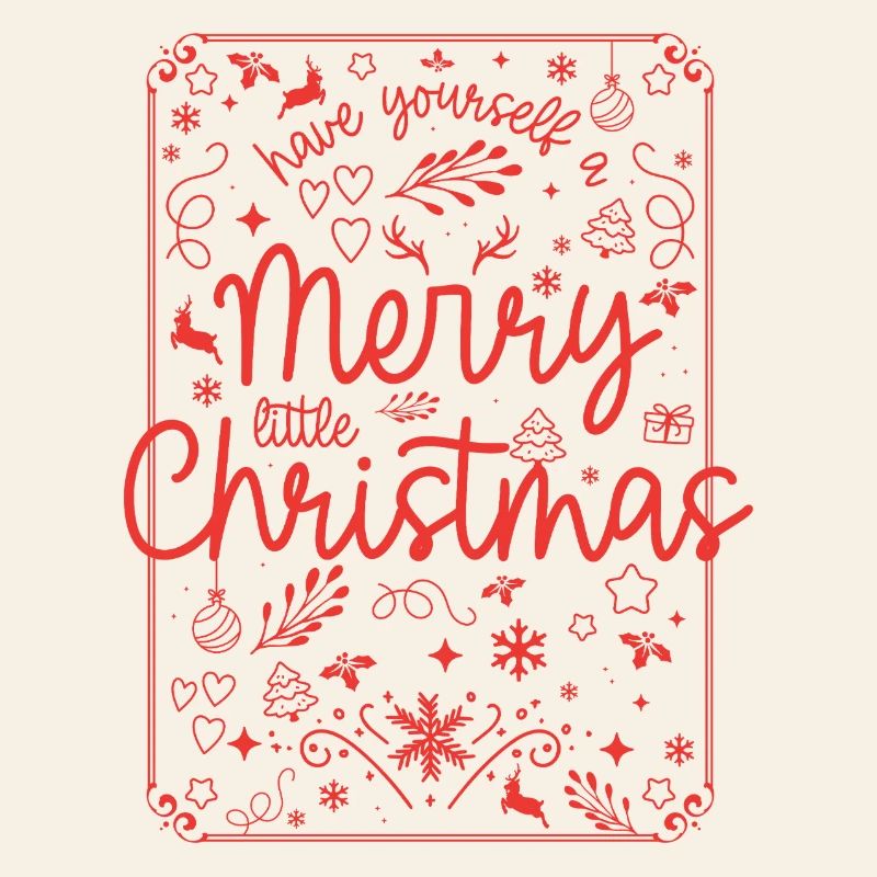 Merry Christmas Red Script