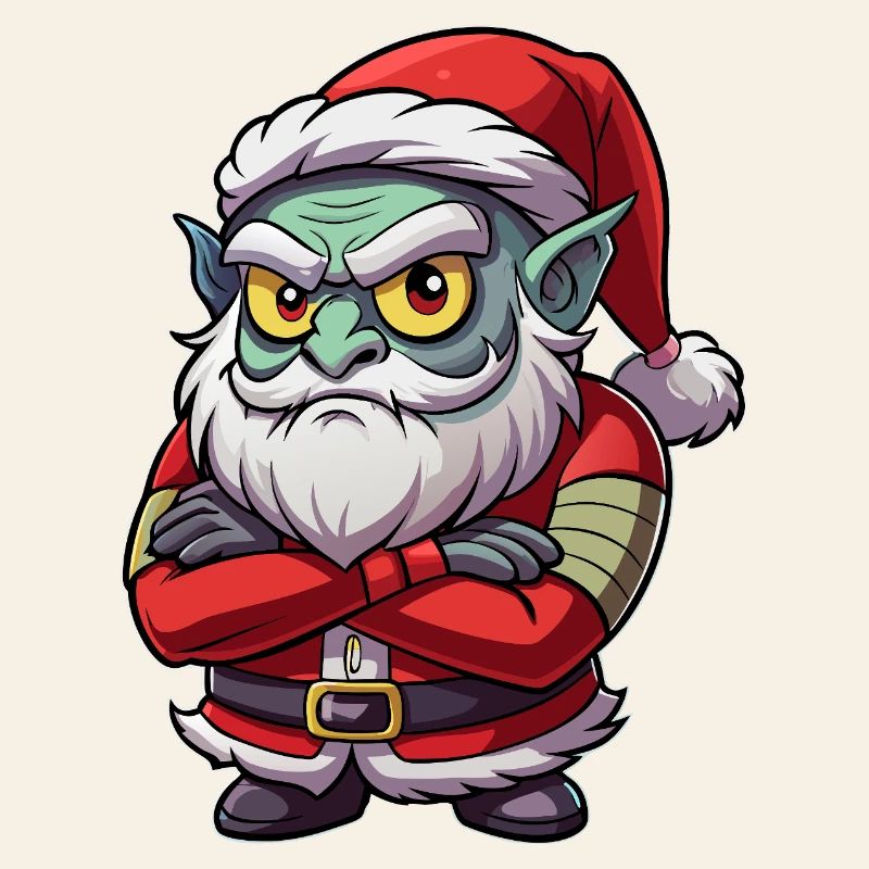 Grumpy Goblin Santa