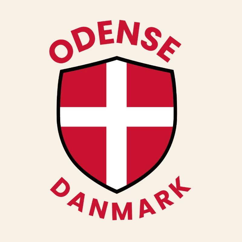 Blason du drapeau du Danemark d’Odense