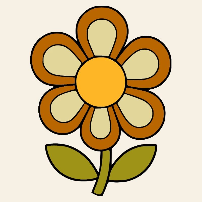 70s flower pattern retro flowerpower
