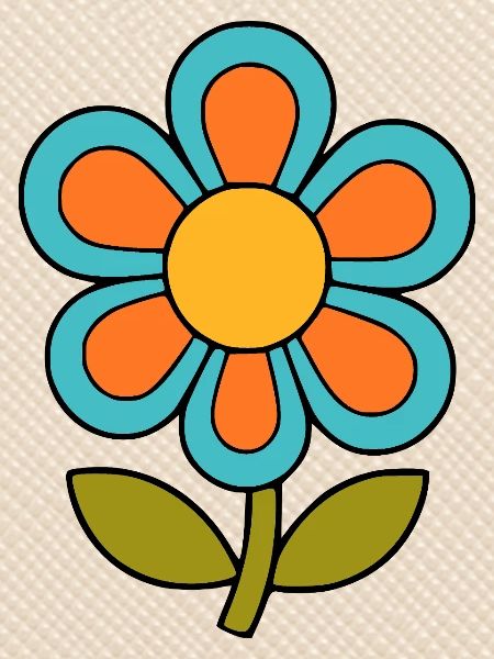 70s flower pattern retro flowerpower
