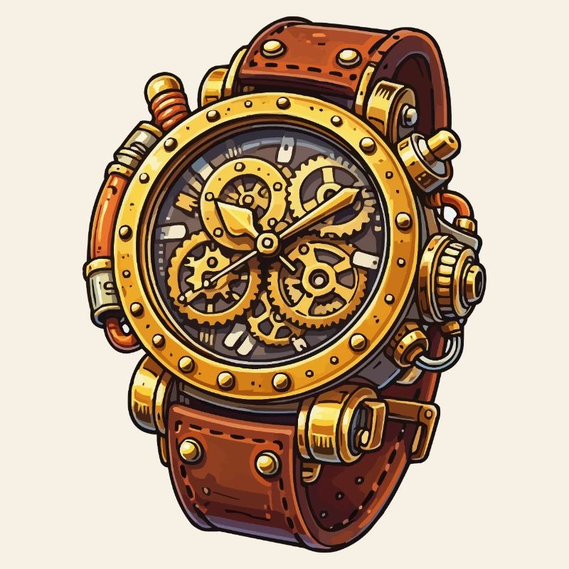 Conception du chrono à mouvement steampunk