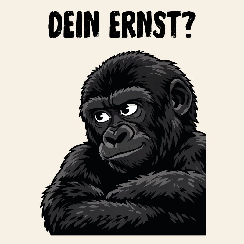 Affe mit skeptischem Blick - dein ernst?