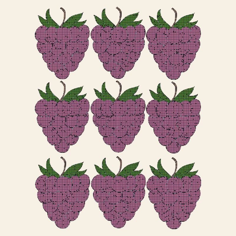 raspberry pattern textile