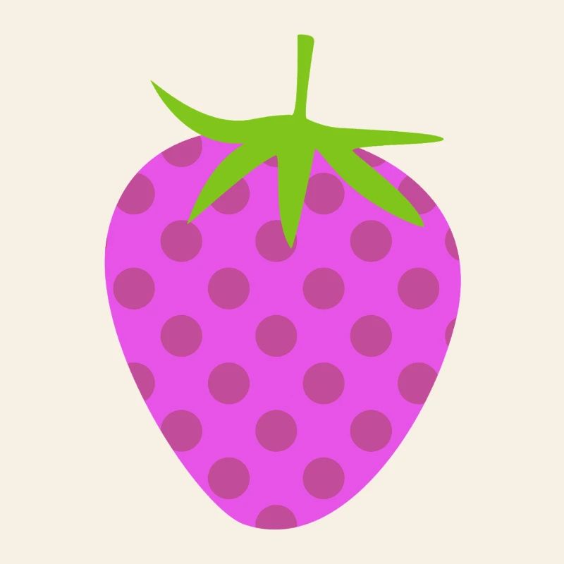 Strawberry Dots Dots Fruit Pink Dots Pattern