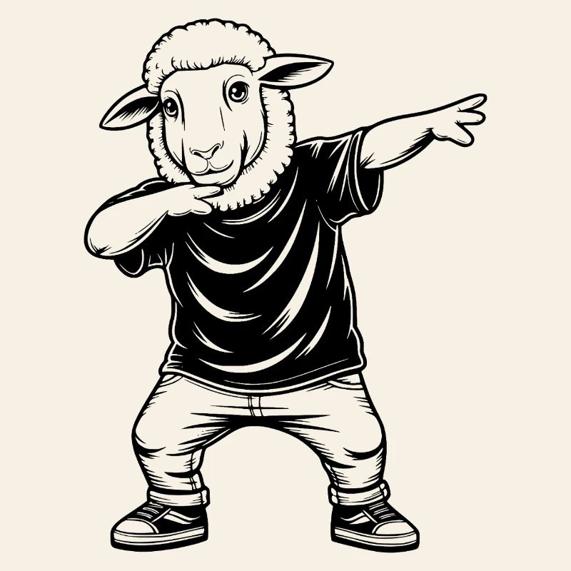 Dabbing Schaf