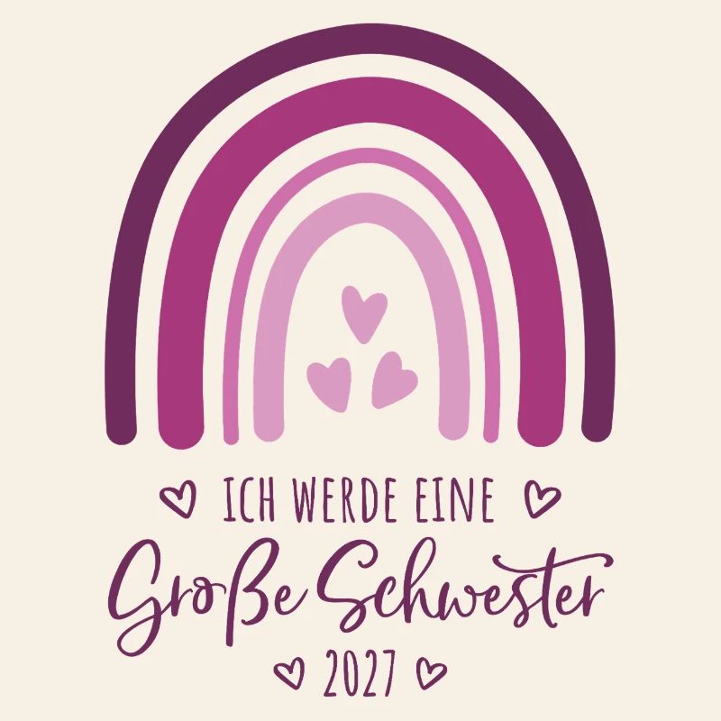 Ich werde eine Große Schwester 2027 Regenbogen