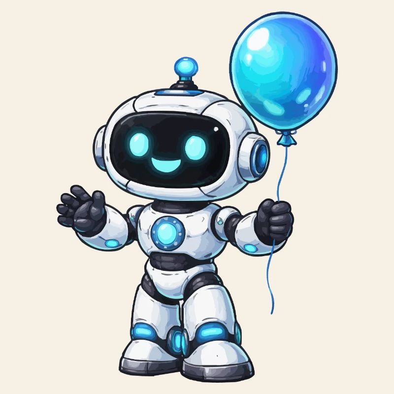Petit robot avec ballon