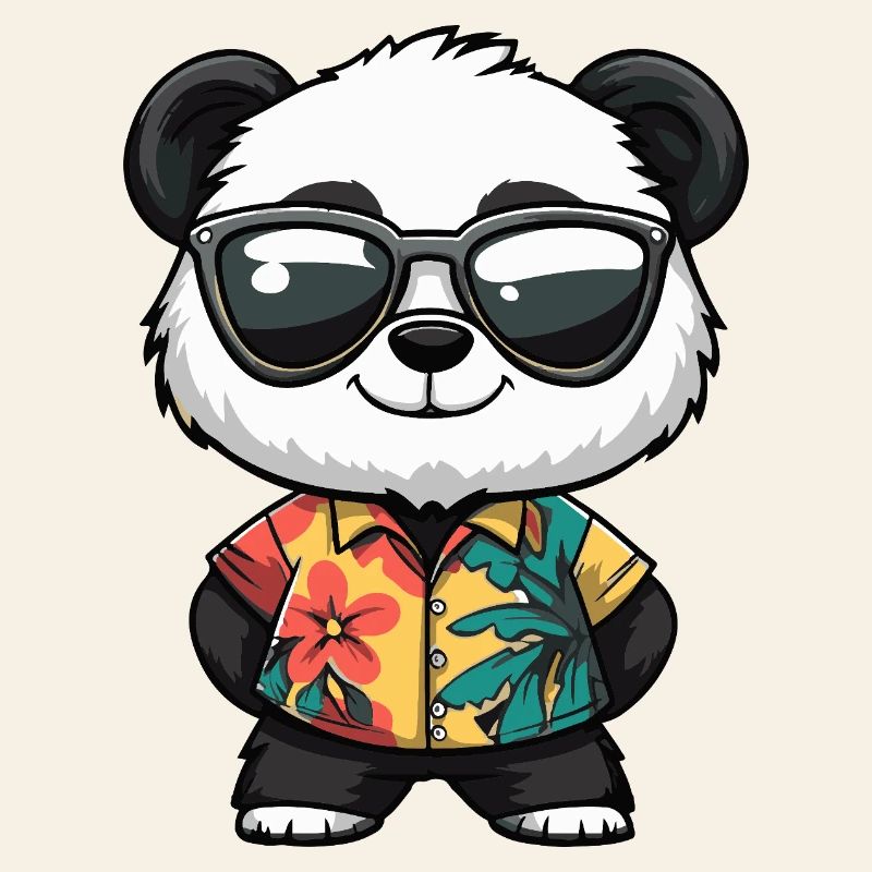 Panda Comic Urlaub