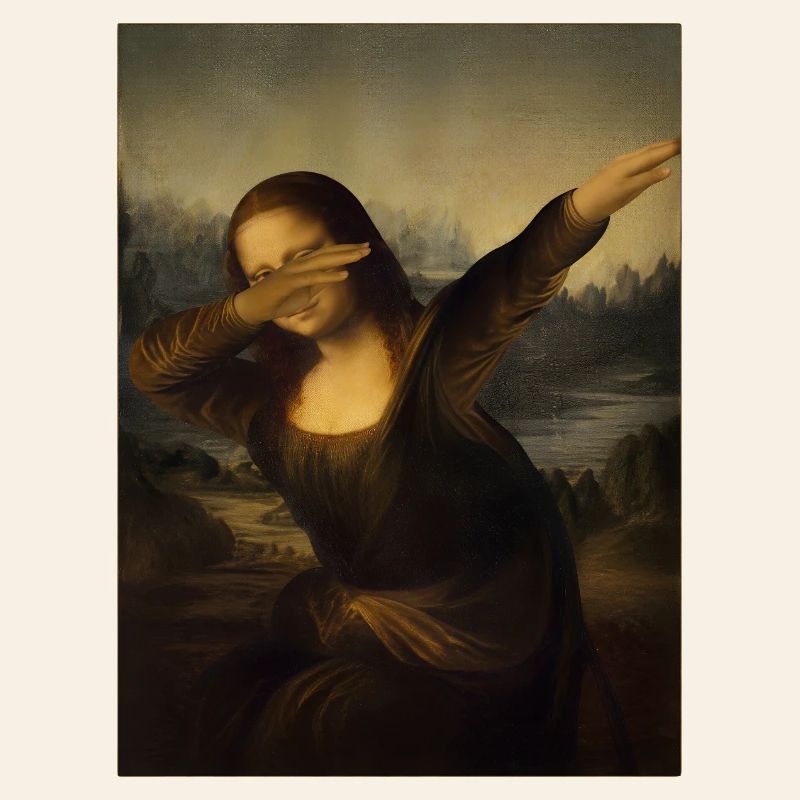 Mona Lisa Dab Leonardo Da Vinci Mona Lisa