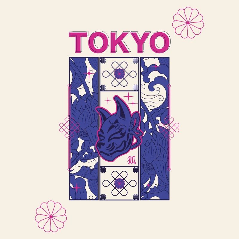 Conception du Kitsune Néon de Tokyo