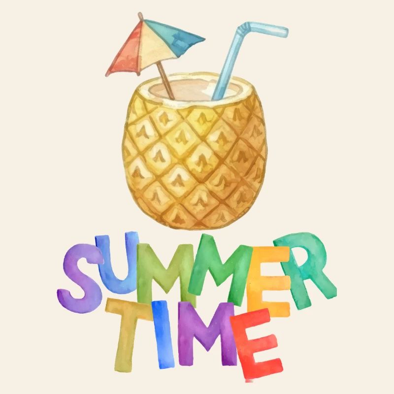 Boisson à l’ananas d’été