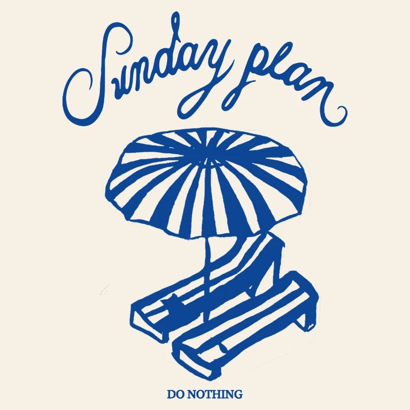 Plage de repos du dimanche