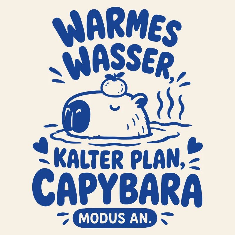 Warmes Wasser Capybara Modus