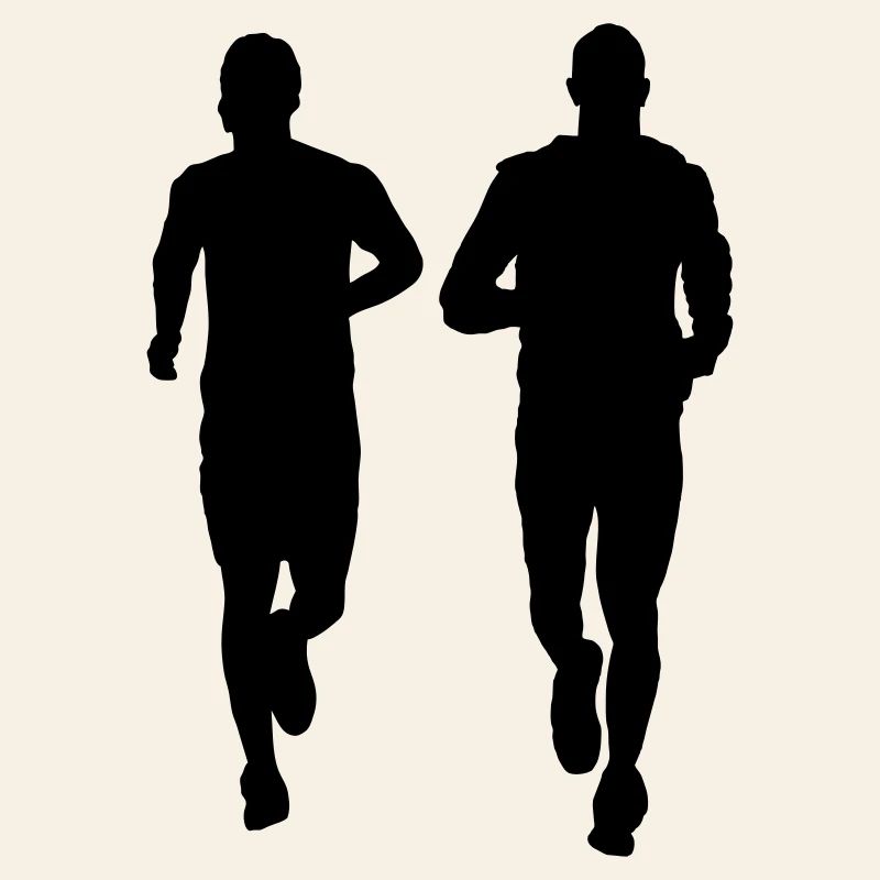 couple en cours d'exécution deux mâles