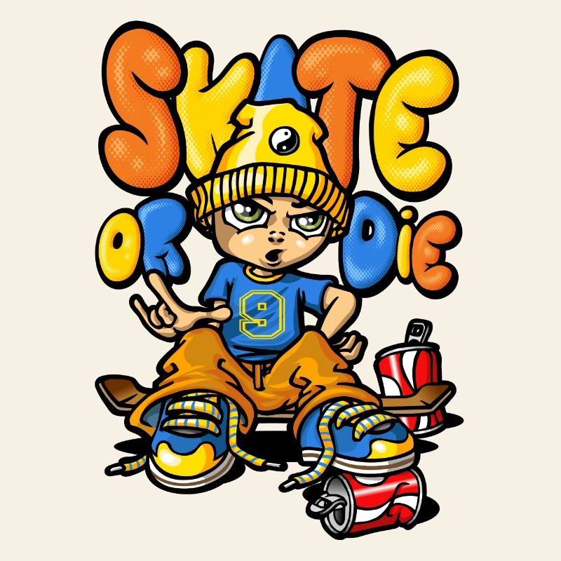 Skateboard and graffitis