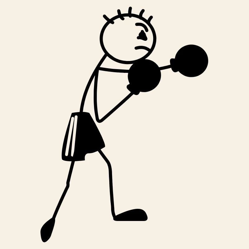 Figurine de boxe Stickmen
