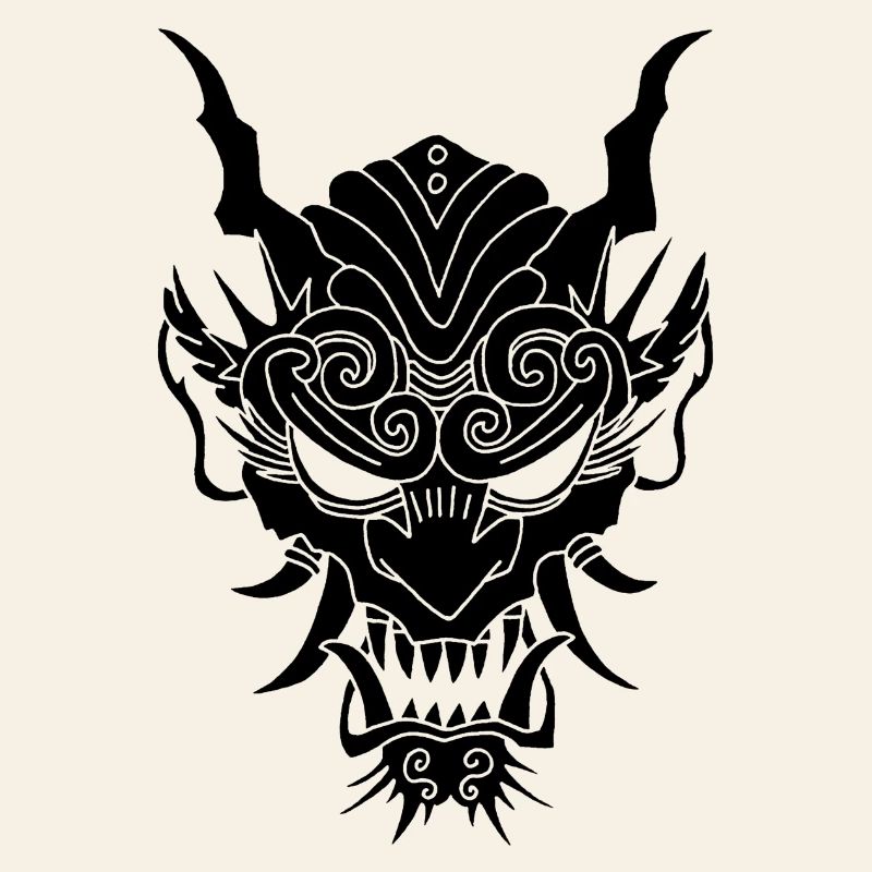 schwarzer Gothic-Dämon